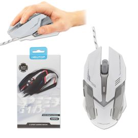 NEWTOP GMW06 Gaming Mouse con cavo: il mouse da gaming professionale Bianco